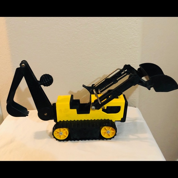 vintage metal tonka backhoe